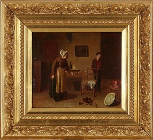 Köksinteriör Med Figurer by Edwin HUGHES