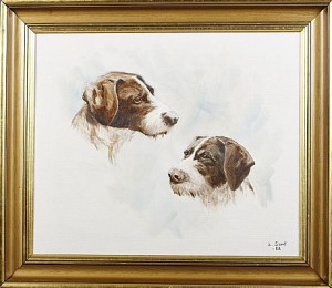 Hundporträtt Vorsteh by Lennart SAND