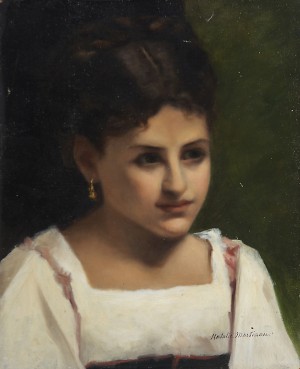 Young Woman by Nathalie MARTINAU - auction artwork with signature