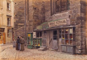 Viennese Shoemaker Near St. Stephen's Cathedra by Ernst GRANER