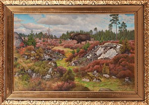 älg I Skogsmark by Axel BORG