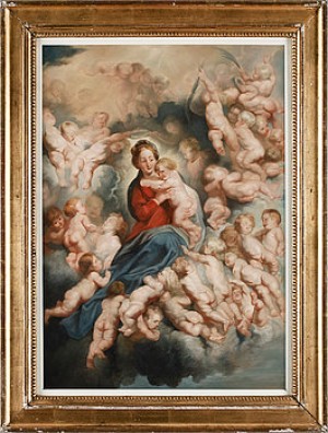 Maria Magdalena Med Putti by Peter Paul RUBENS
