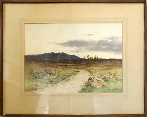 Hedlandskap by Charles Edward The Younger BRITTAN - auction artwork with signature