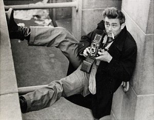 James Dean (with Rolleiflex) by Roy SCHATT