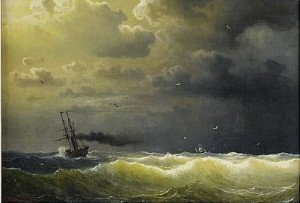 ångfartyg I Storm by Marcus LARSON