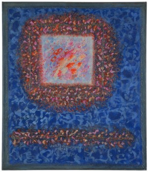 ''synthesis 23'', Abstract, Acrylic And Fluorescent Acrylic by Richard Irving BOWMAN