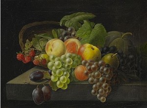 Stilleben Med Frukter by Christian MØLLBACK - auction artwork with signature
