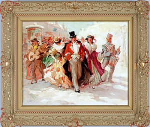 Cirkussällskap by Gabor JASZAY - auction artwork with signature