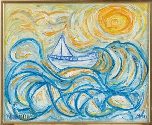 Segelbåt I Storm by Helena BRUUN
