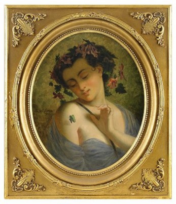 Flora by Emilé-Etienne ESBENS - auction artwork with signature