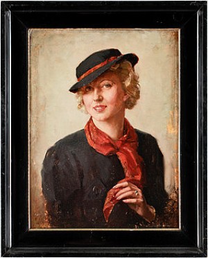 Porträtt Av Thea Thiele, Skådespelerska, Dresden, Tyskland by Karl TRUPPE