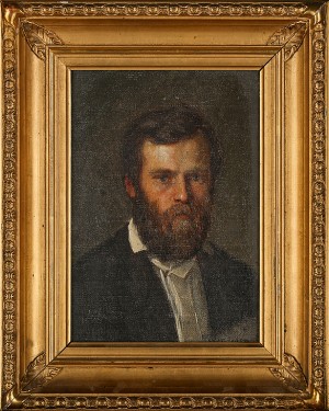 Porträtt Av Konstnären Bengt Nordenberg (1822-1902). Målat I Düsseldorf by Wilhelmina LAGERHOLM