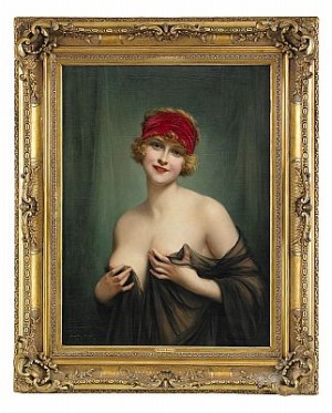 Young Beauty by François MARTIN-KAVEL - auction artwork with signature