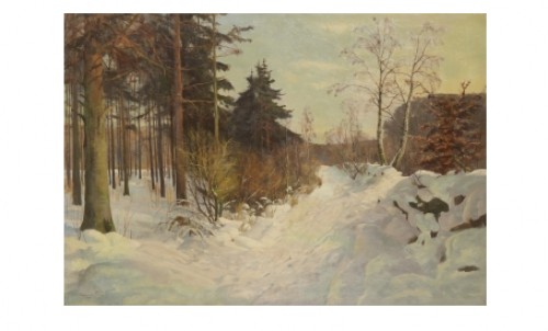 Solig Vinterdag by Harald PRYN