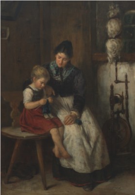 Knitting Lesson by Rudolf EPP