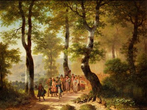 Der Hochzeitszug by August Richard ZIMMERMANN