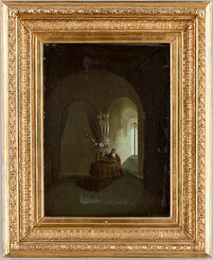 äldre Läsande Man, Kopia Efter Rembrandt by Paul SÖDERSTRÖM - auction artwork with signature