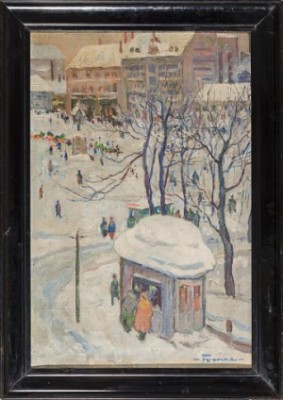 Vinter Fra Stortorvet by Sigurd FOSNES