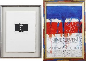 (2) Nine Eleven, Samt Etsning by Maryanne LJUNG