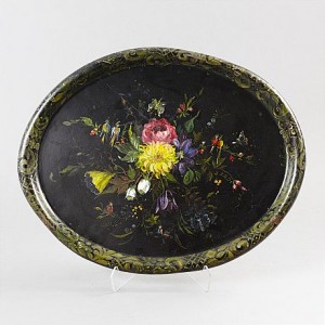 Bricka, Omkring 1900, Polykromt Bemålad by Eva SIWERTZ - auction artwork with signature