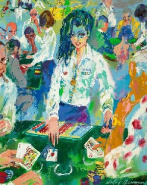 Dealer (the Girls Of Caesars Palace) by Leroy NEIMAN