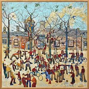 Skolgård by John HOPKINSON - auction artwork with signature