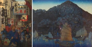 2 Woodblocks, Hong Kong, Soochow by Elizabeth KEITH