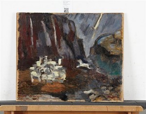 Oväder by Søren STEEN-JOHNSEN - auction artwork with signature