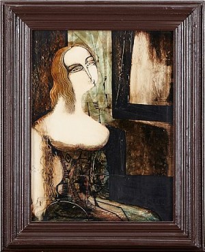 The Sitting Girl by Tigran MATULIAN - auction artwork with signature