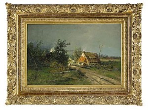 Landskap - Düsseldorf by Karl SCHULTZE - auction artwork with signature