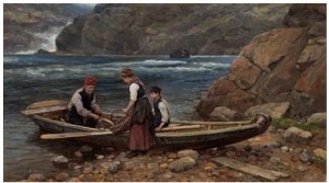 Fiskere På Stranden by Jahn EKENÆS