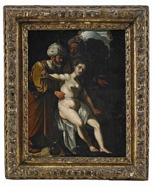 Susanna Och Gubbarna by Adam ELSHEIMER - auction artwork with signature