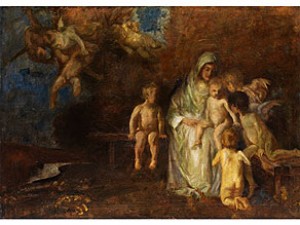 Maria Mit Dem Jesuskind Von Putten Umgeben by Carl Von MARR