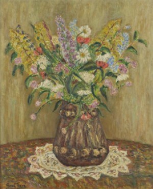 Bouquet De Fleurs by Paul FAVE - auction artwork with signature