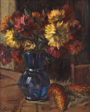 Flower Still Life by Nikolai P. TURKOV - auction artwork with signature