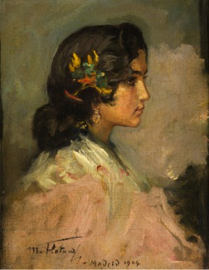 Halbbildnis Einer Jungen Spanierin by Matilde FLOTOW - auction artwork with signature