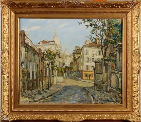 Fransk Bygata by BAILLY - auction artwork with signature