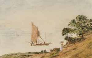 Coastal Landscape With Sailing Boats by Jakob ALT