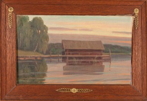 Båthus by Konstantin LAGERSSTAM - auction artwork with signature