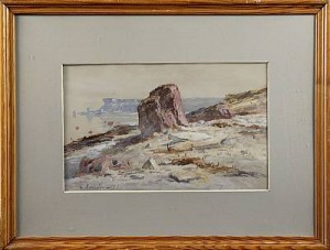 Kustmotiv by Gustaf Adolf ROMIN