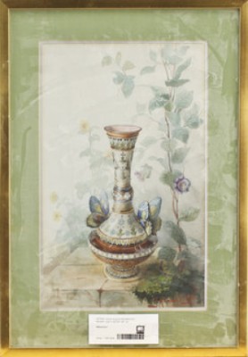 Urna Med Hänklar I Form Av Fjärilar by Johan August HOLMQVIST - auction artwork with signature