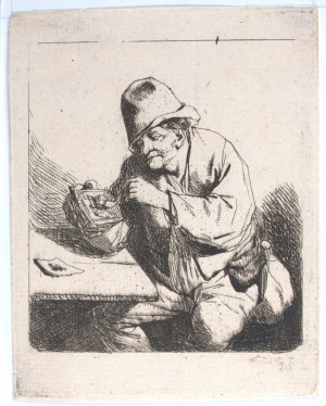 Paysan Bourrant Sa Pipe by Cornelis Pietersz BEGA