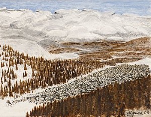 Rendrivning by Nils Nilsson (Sami Artist) SKUM