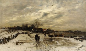 Vinterlandskap by Ludwig MUNTHE