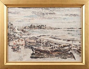 Skärgårdslandskap Med Båt by Alf MUNTHE