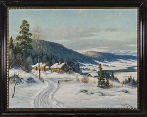 Hus Ved Elven by Carl MOE