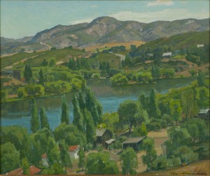 ''the Lake'', Malibu Lake, View From Lake Vista Trail by William WENDT