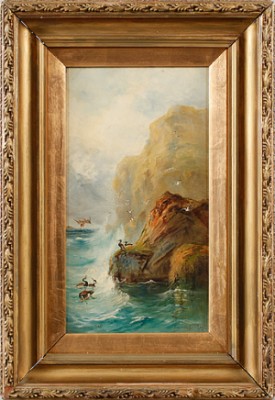 On The Cornish Coast by Norman BRADLEY - auction artwork with signature