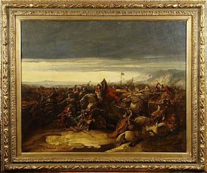 Batalj by Joseph NAVLET - auction artwork with signature