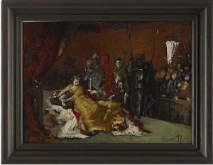 Albrecht Av Mecklenburg Hånas Av Drottning Margareta, Studie by Gustaf CEDERSTRÖM